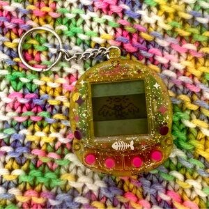 GigaPets StarCat CompuKitty 2 in 1 Kitty Cat Virtual Pet Keychain TESTED WORKS